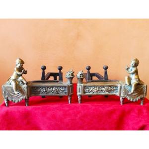 Pair Of Louis XVI Andirons