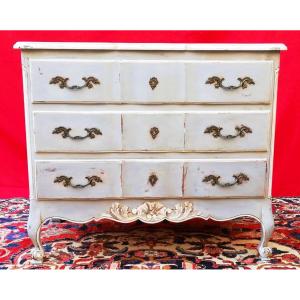 Painted And Repainted Chest Of Drawers