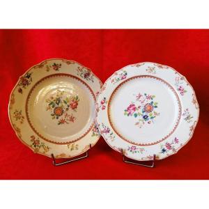 Pair Of Plates From The Cie. Des Indes