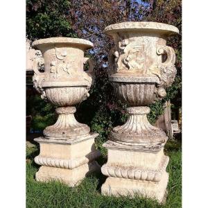 Pair Of Vases On Bases