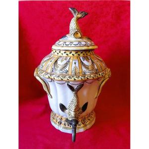 18th Century Earthenware Fountain Top 