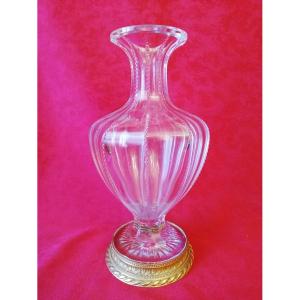 Mounted Crystal Vase
