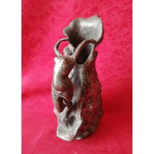 Art Nouveau Pewter Pitcher