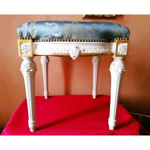 Lacquered And Gilded Stool