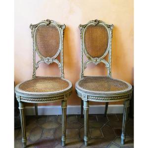 Pair Of Lacquered Chairs 
