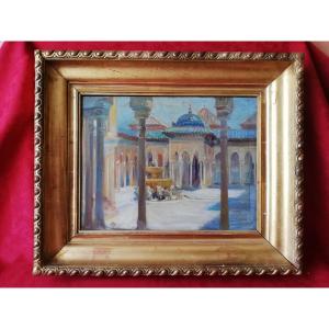 Oil Painting On Panel By Tony Tollet 