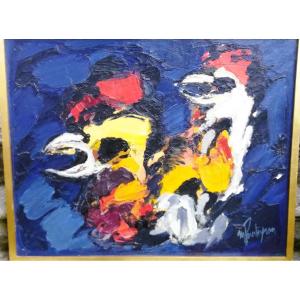 Expressionist Oil On Canvas 