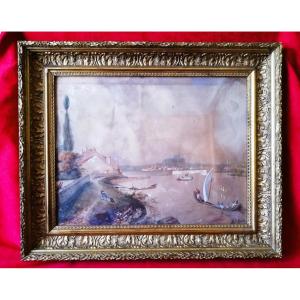 Signed And Framed Watercolor