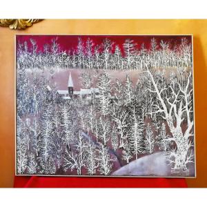 Snow Landscape Edouard Dougy 