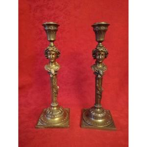Pair Of Directoire Candlesticks
