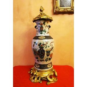 Bronze Mounted Vase 