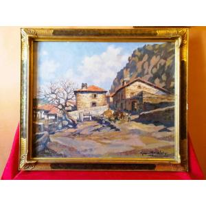 Framed Oil On Canvas By Gabriel Moiselet