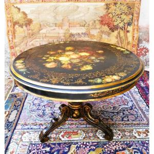 Napoleon III Period Pedestal Table