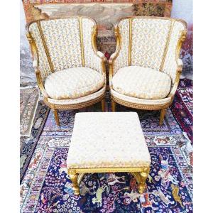 Gilded Wooden Set  