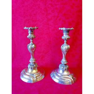 Pair Of Regency Candlesticks 
