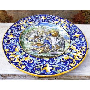 Huge Majolica Dish 