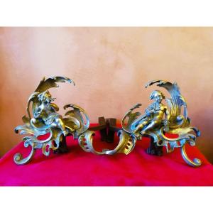 Pair Of 18th Century Andirons 