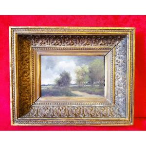 Landscape Oil On Panel Diaz 