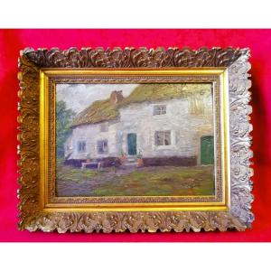 Framed Oil On Panel