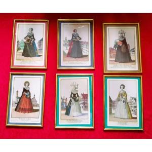 Set Of Five Framed Engravings