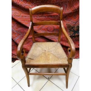 Restoration Straw-seated Armchair 
