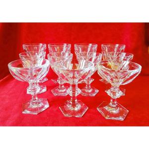 Eleven Baccarat Harcourt Glasses