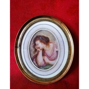 Framed Oval Miniature