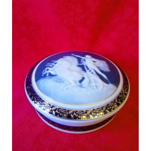 Large Tharaud Limoges Porcelain Box 