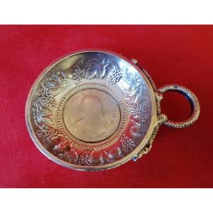 Silver Wine Taster, Minerva Hallmark 