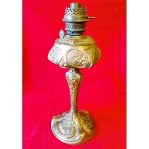 Art Nouveau Oil Lamp 