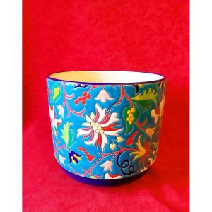 Longwy Earthenware Cachepot 