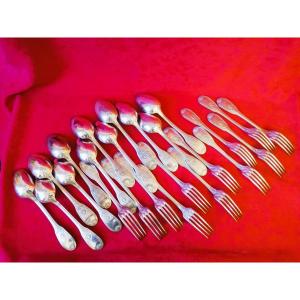Twenty-four Silver-plated Place Settings 