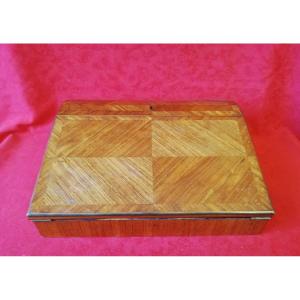 19th Century Wood Veneer Writing Desk 