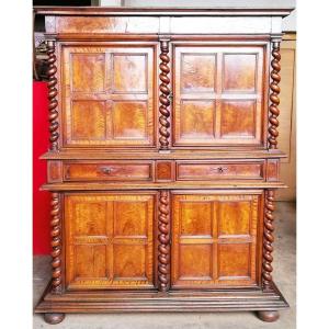 Walnut Four-panel Cabinet