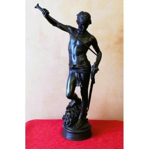 David Conquering Goliath By Antonin Mercie