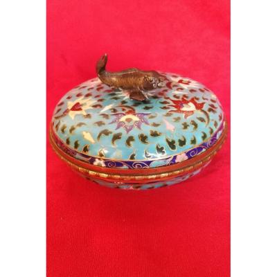 China Bronze Mounted Porcelain Box?