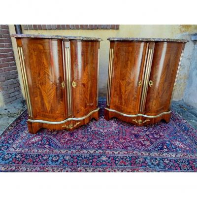 Pair Of Curved Corners Regency Period