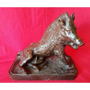 Boar Bronze Sculpture