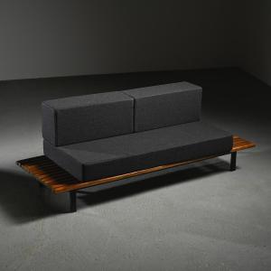 Charlotte Perriand Cansado Bench In Mahogany, Circa 1962