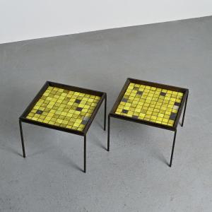 Pair Of Coffee Tables By Mado Jolain & René Legrand, Circa 1955 