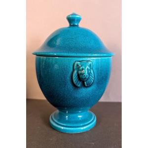 Pol Chambost - Covered Pot With Mascarons