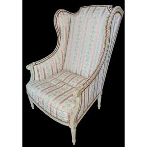 Large Louis XVI Style Bergère Chair