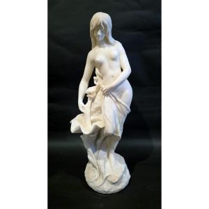 Marble Statue Signed Campagne (1851-1914)