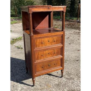 19th Century Barber Shop Or Console In Fair Condition Walnut And Other Woods