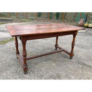 Old Louis XIII - Louis XIV Burgundy Table In Good Condition