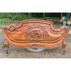 Walnut Headboard 1900