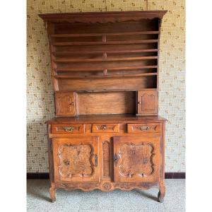 Bressan Sideboard And Dresser In Walnut And Ash Burl From The 19th Century In Good Condition