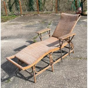 1900 Rattan Deckchair