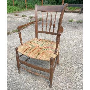 Bressan Country Straw Armchair