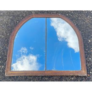 18th Century Wood And Plaster Mirror - 72x62cm